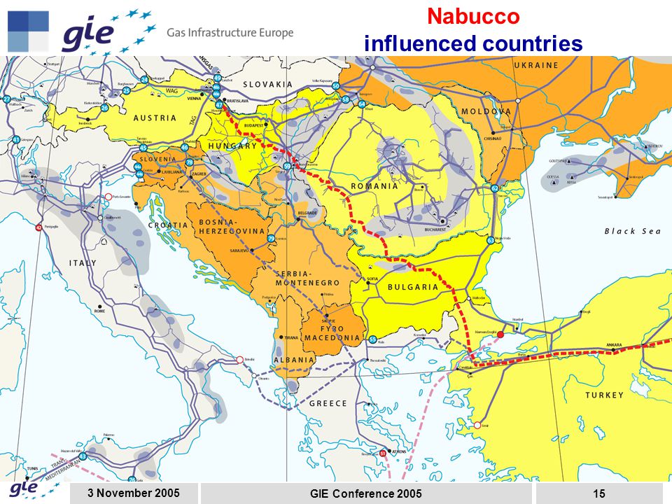 3 November 2005 GIE Conference Nabucco influenced countries