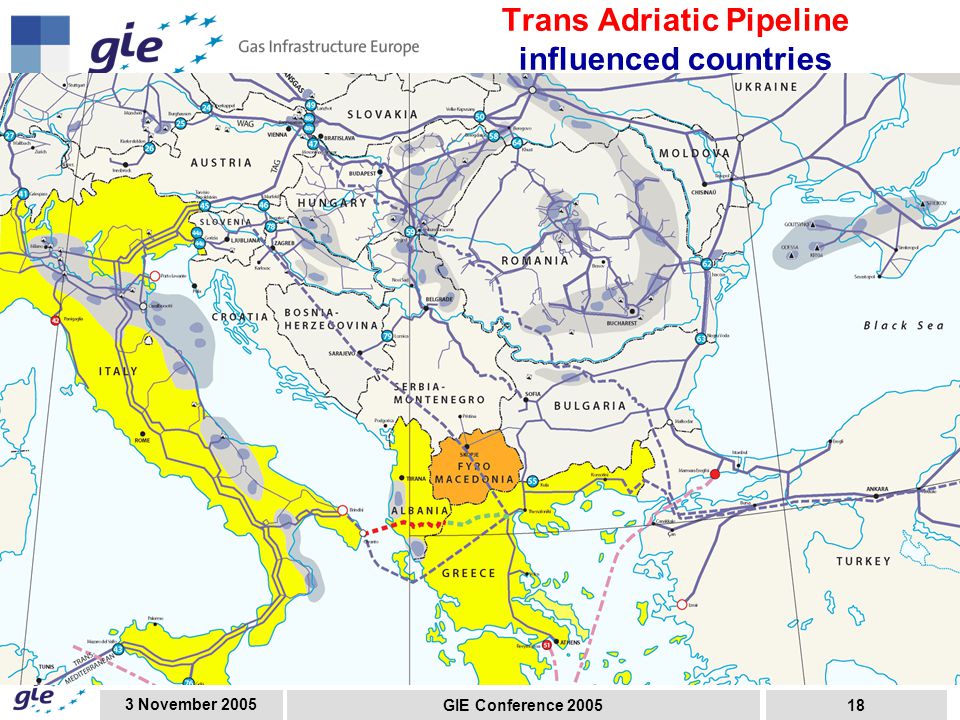 3 November 2005 GIE Conference Trans Adriatic Pipeline influenced countries