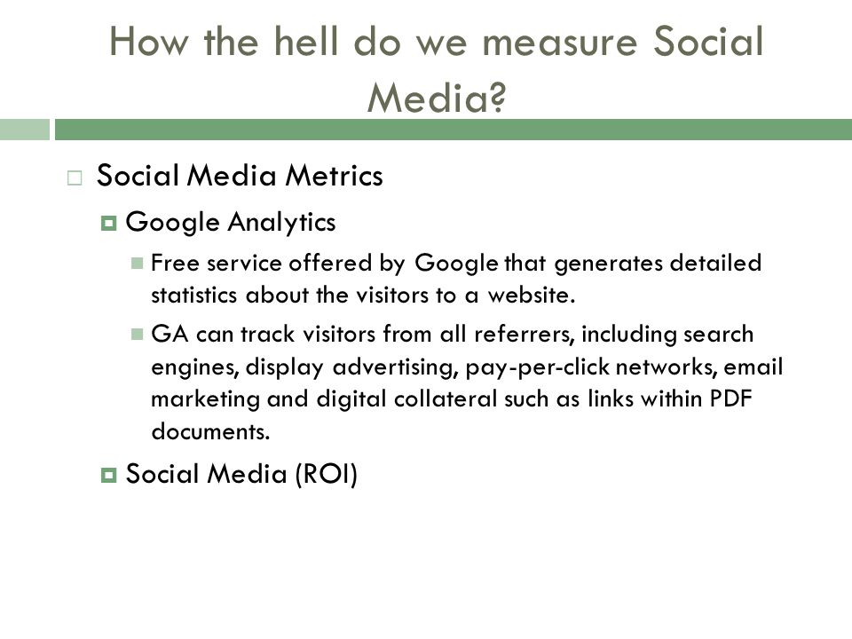 How the hell do we measure Social Media.