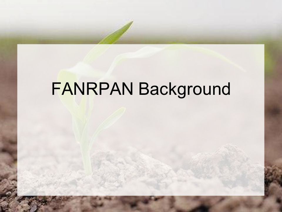 FANRPAN Background