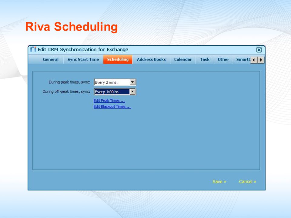 Riva Scheduling