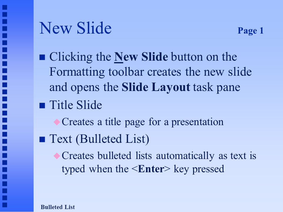 New Slide Title Slide New Slide
