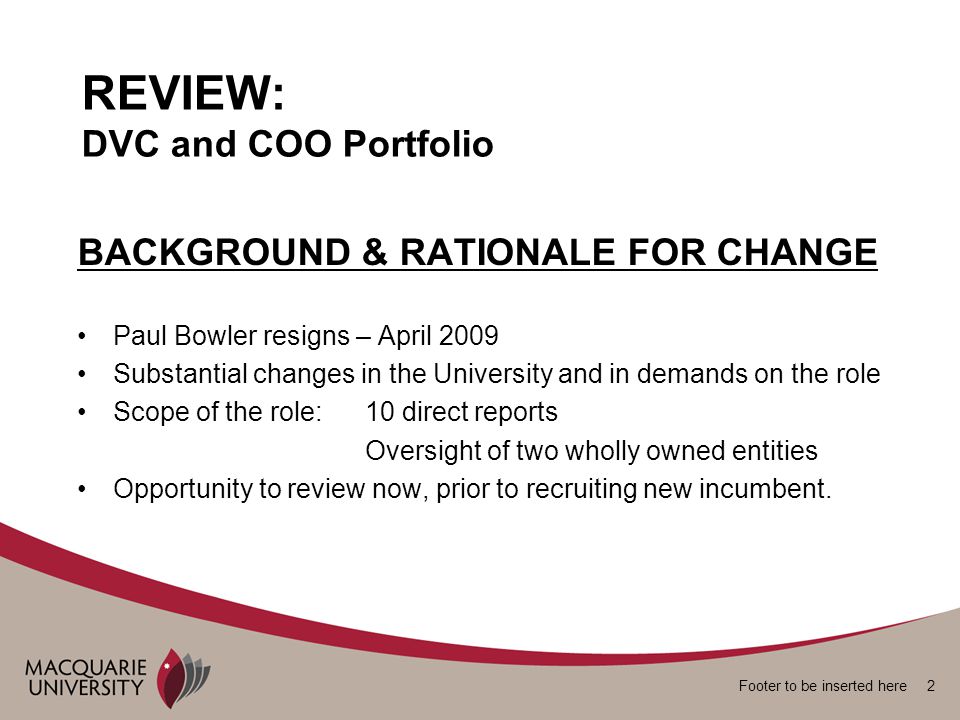 footer to be inserted here 1 deputy vice chancellor and chief deputy coo job description