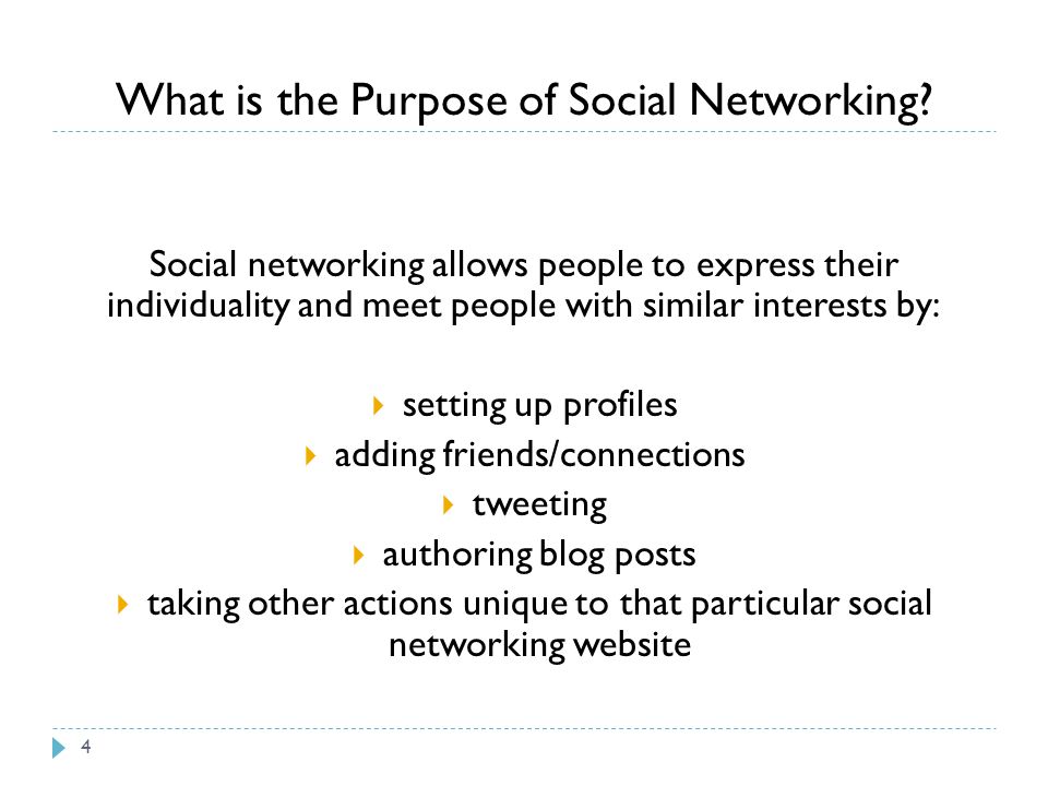 What is the Purpose of Social Networking.