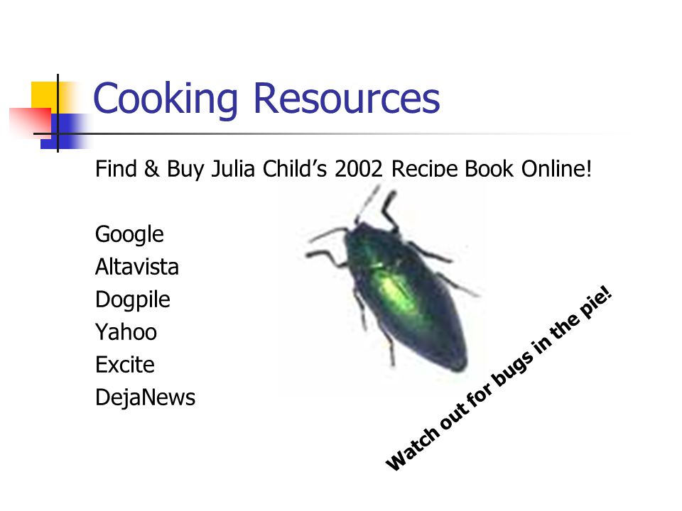 Cooking Resources Find & Buy Julia Child’s 2002 Recipe Book Online.