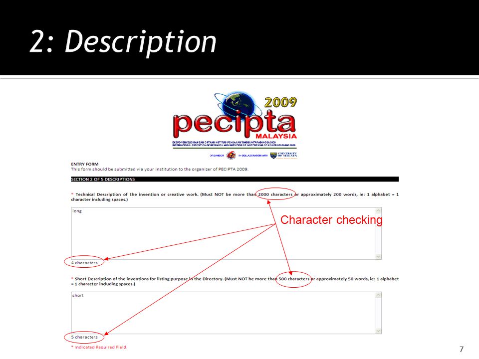 Character checking 7
