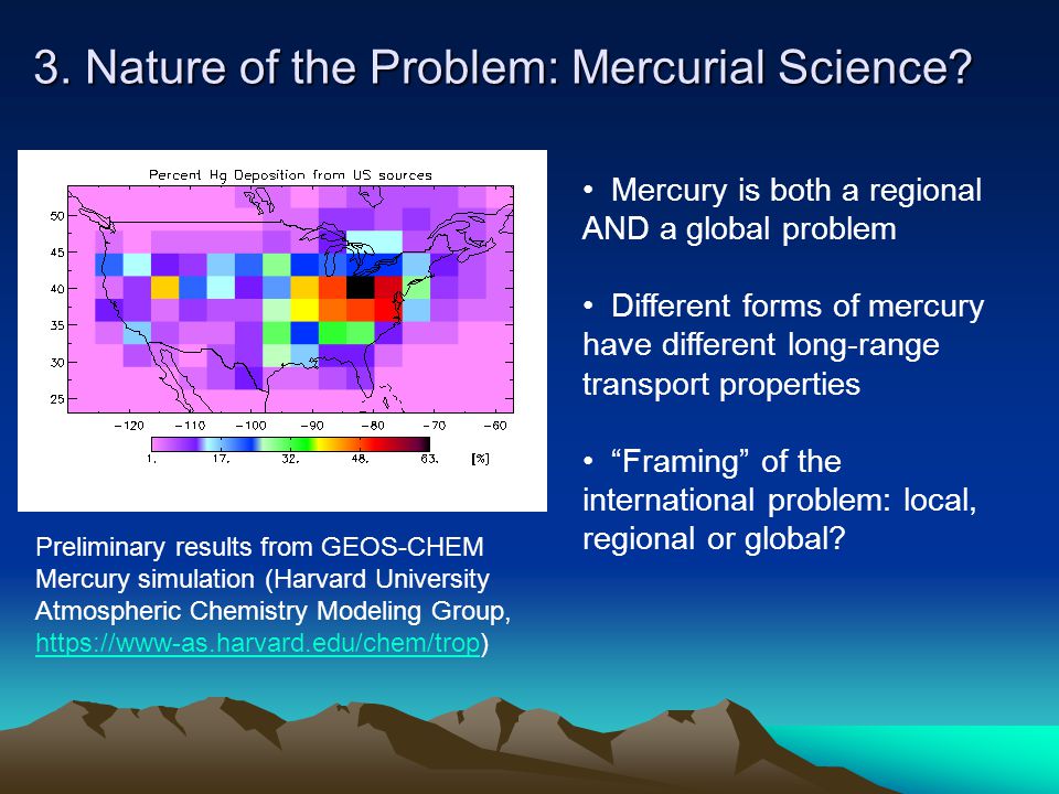 3. Nature of the Problem: Mercurial Science.