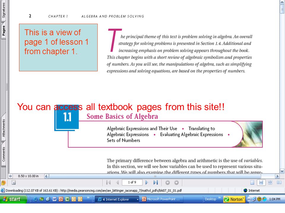 You can access all textbook pages from this site!.