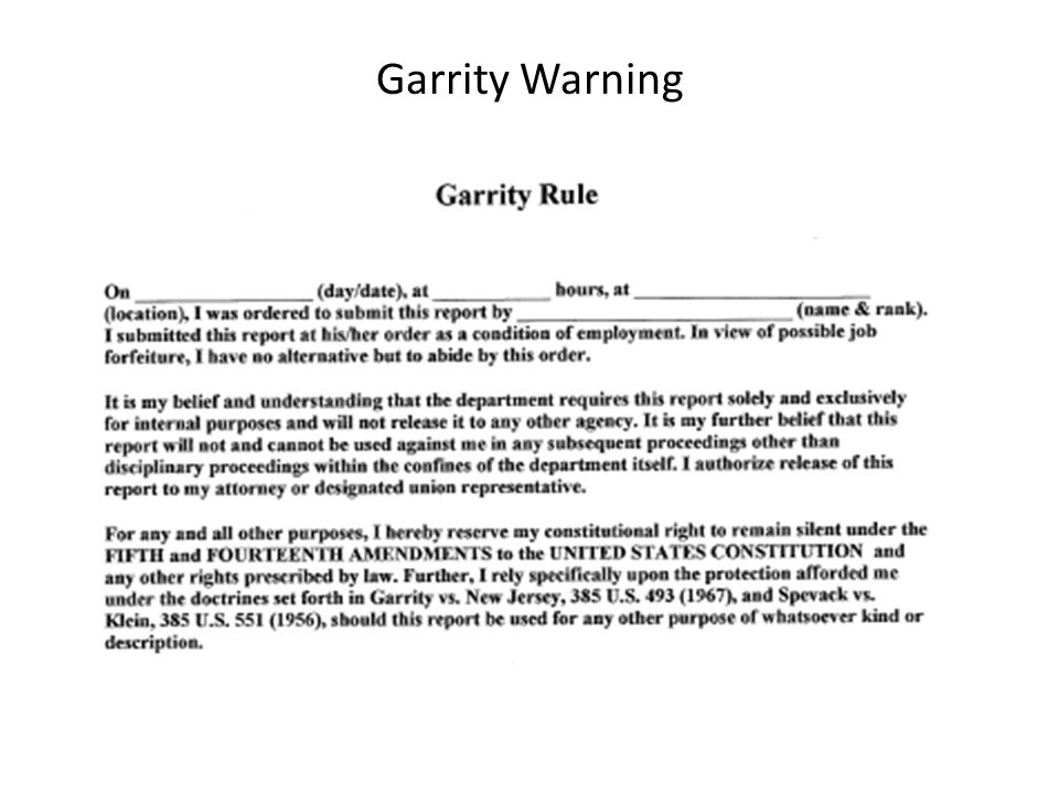 university of indianapolis police administration crim police garrity warning form