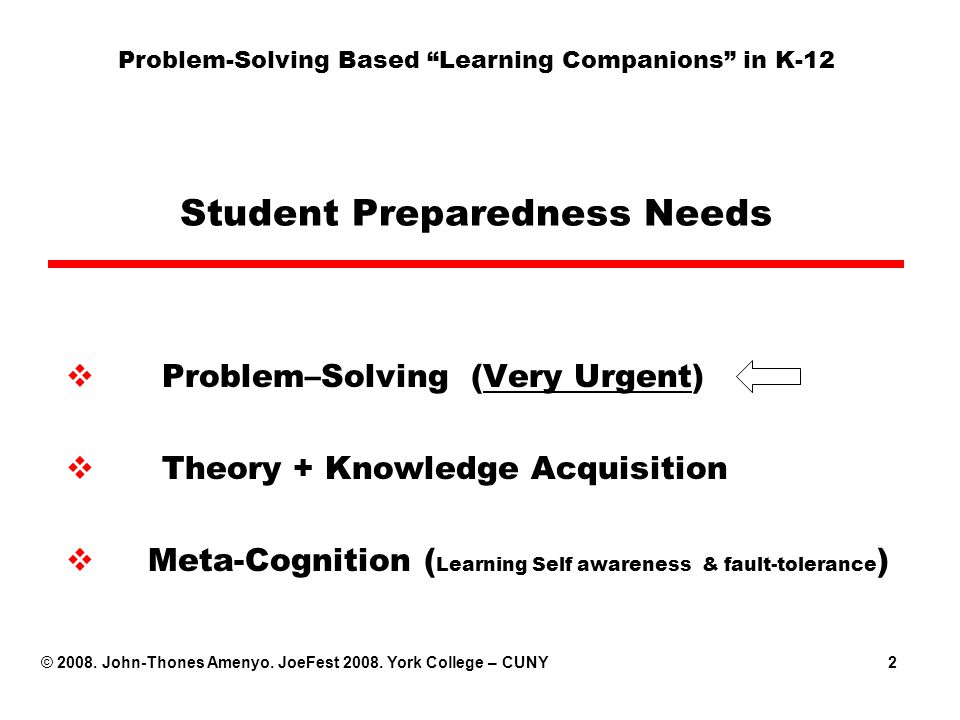 Learning Problem Solving