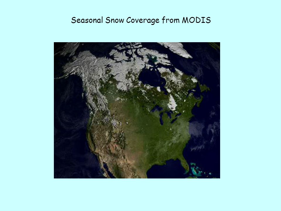 Seasonal Snow Coverage from MODIS