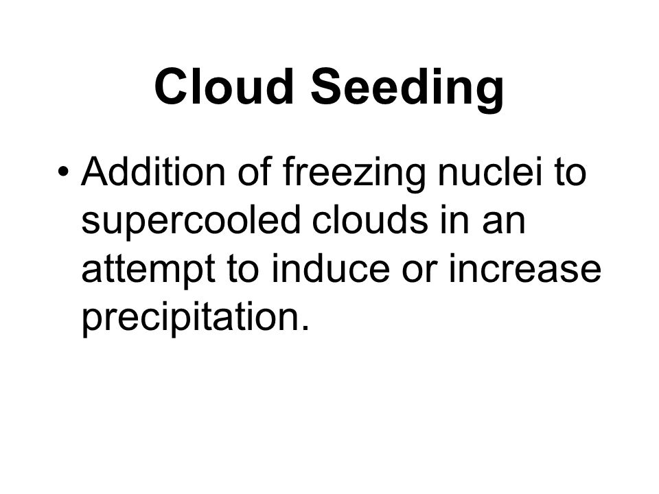 Supercooling. process by which water droplets are induced to remain liquid below 0°C.