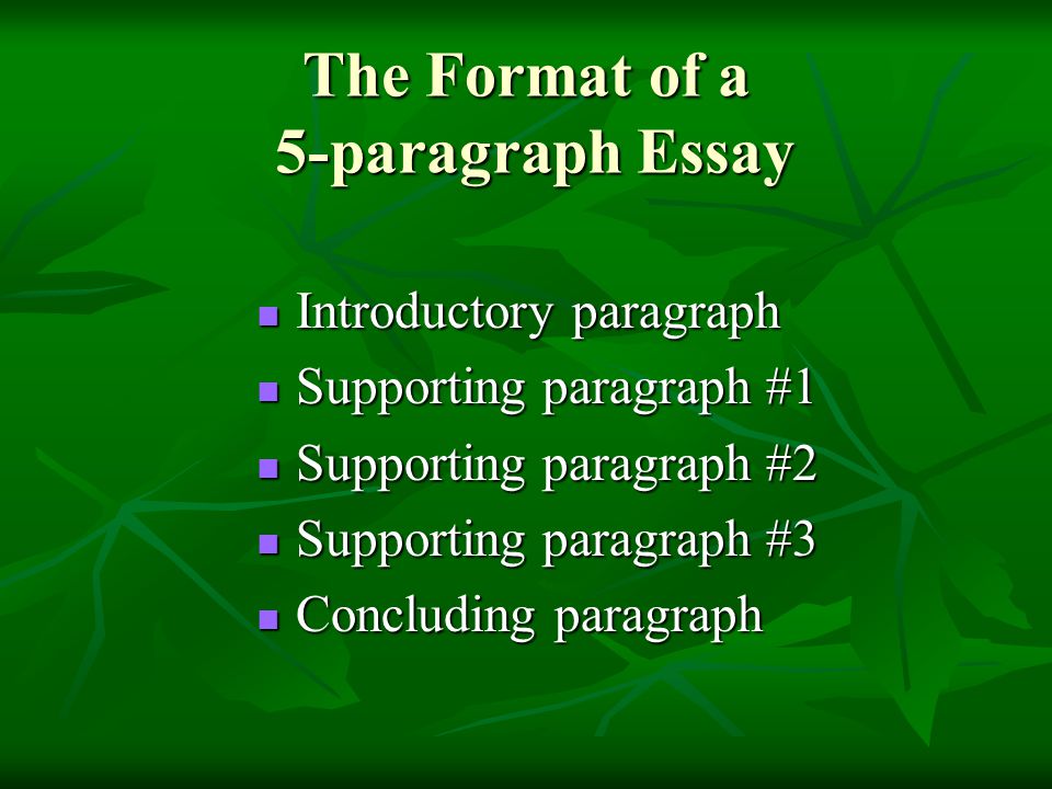 Good 5 Paragraph Essay