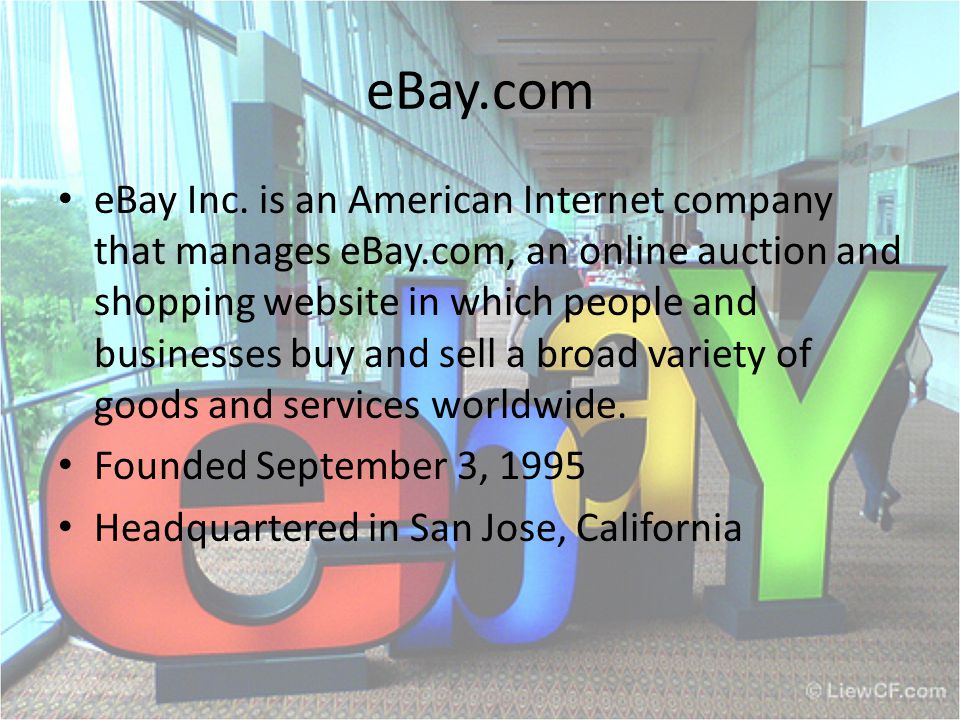 eBay.com eBay Inc.