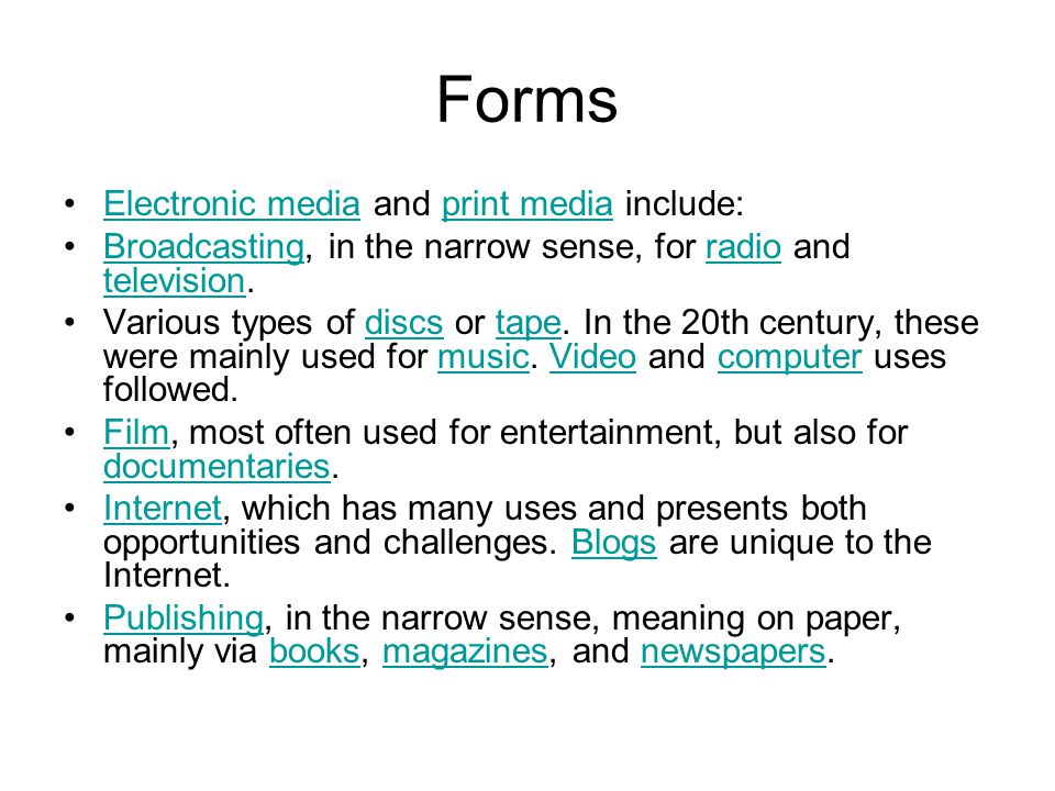electronic media wikipedia
