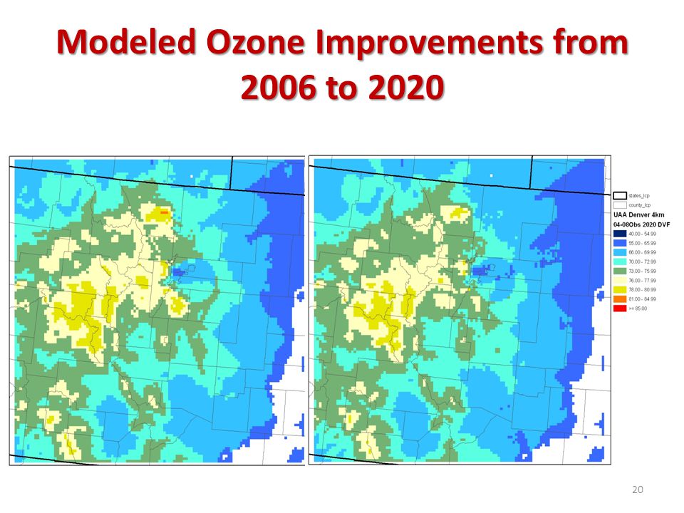 Modeled Ozone Improvements from 2006 to