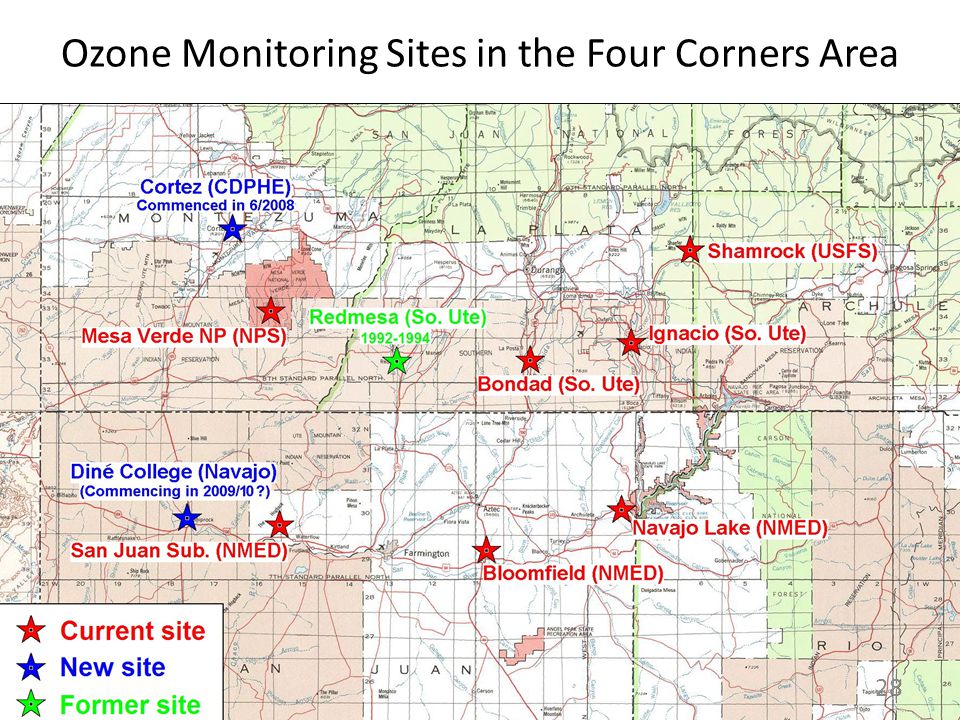 Ozone Monitoring Sites in the Four Corners Area 28