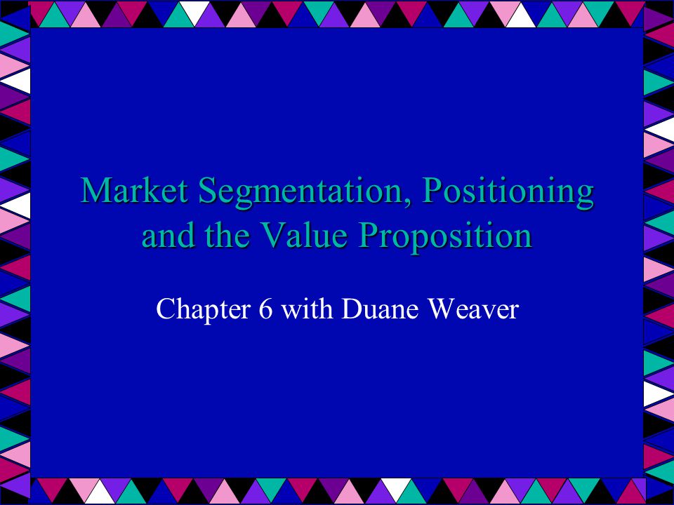 Dissertation On Market Segmentation