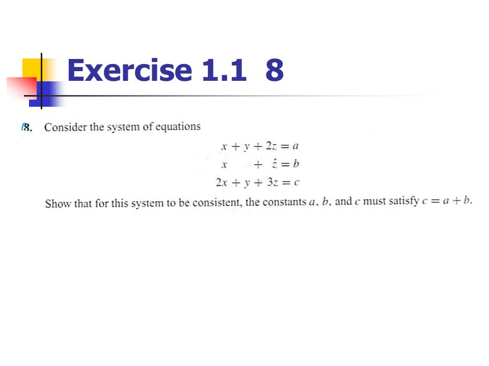 Exercise 1.1 8