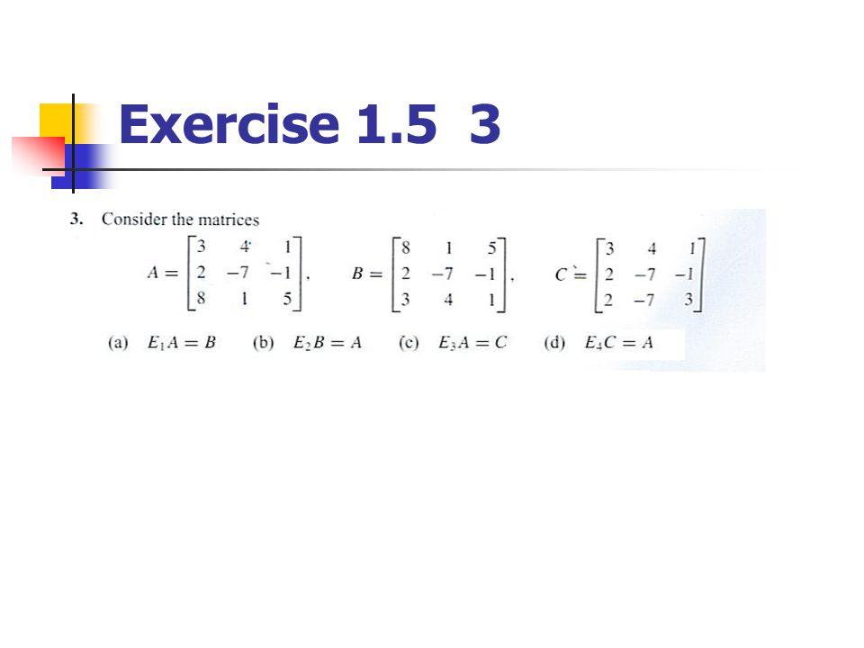 Exercise 1.5 3