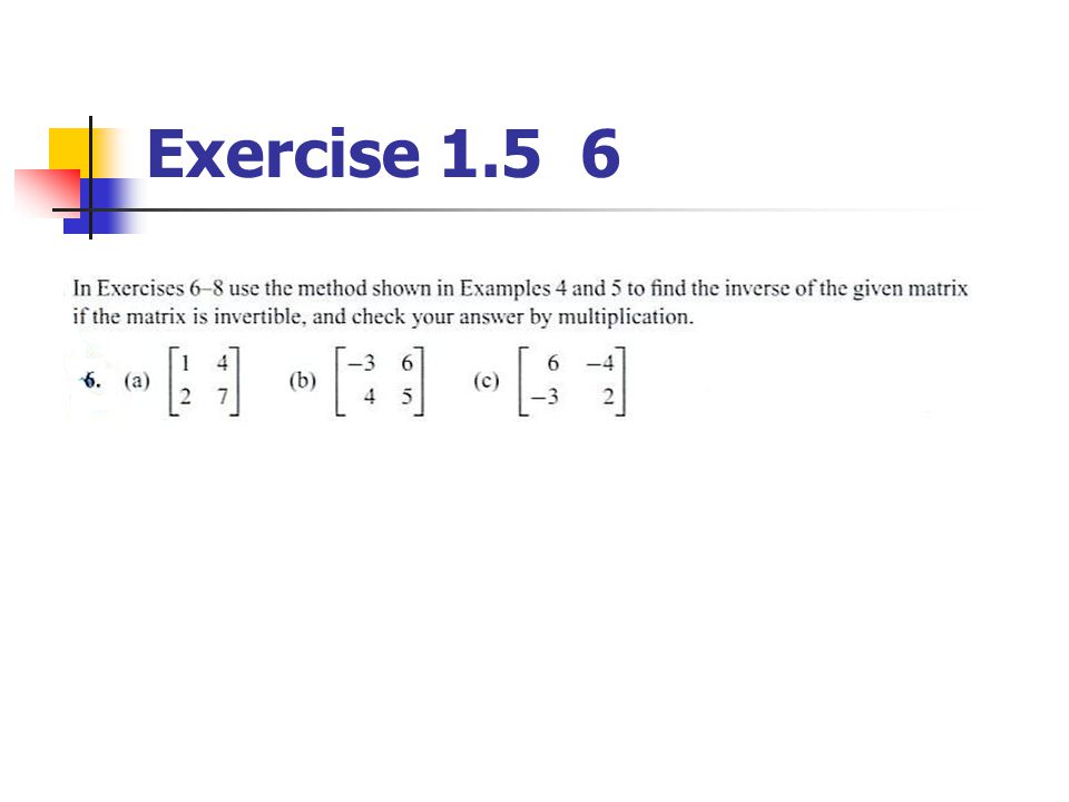 Exercise 1.5 6