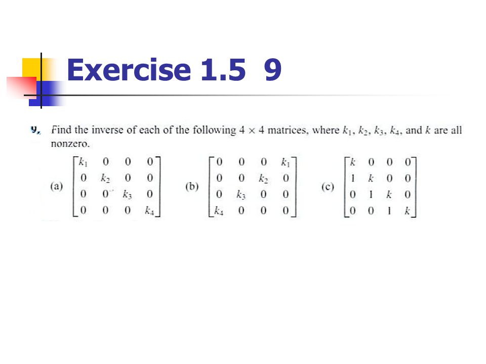 Exercise 1.5 9
