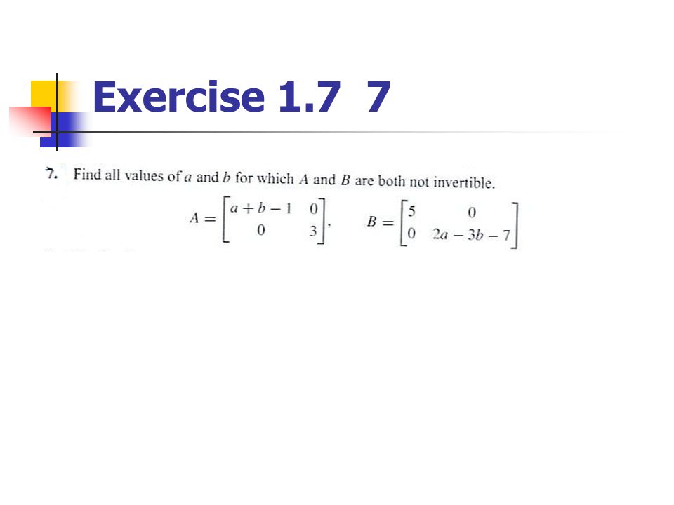 Exercise 1.7 7