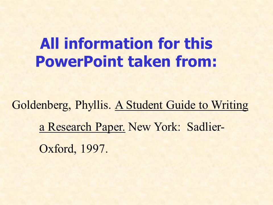 Steps In Writing A Research Paper For High School