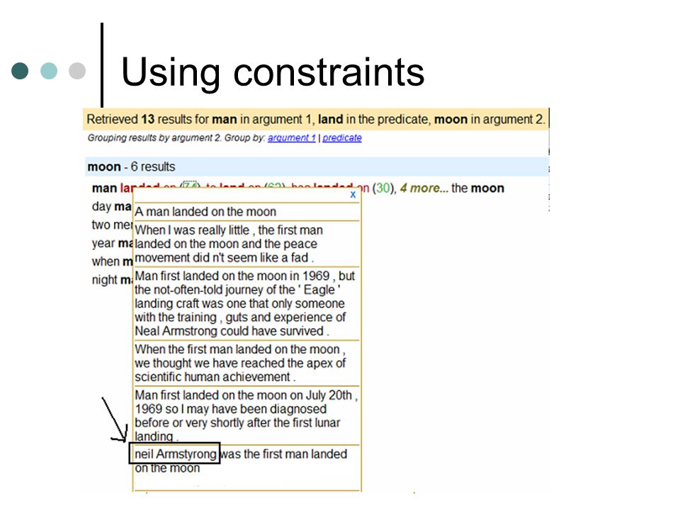 Using constraints