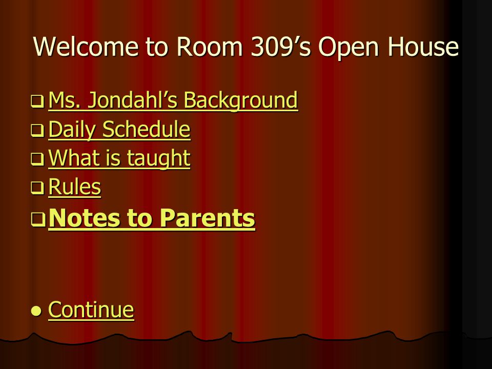 open house powerpoint presentation for parents