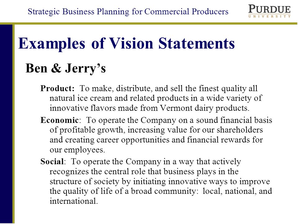 how to write a career vision statement