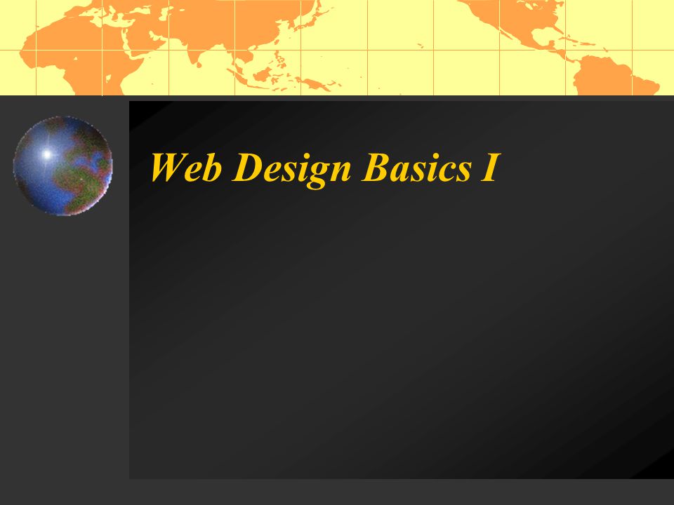 Web Design Basics I
