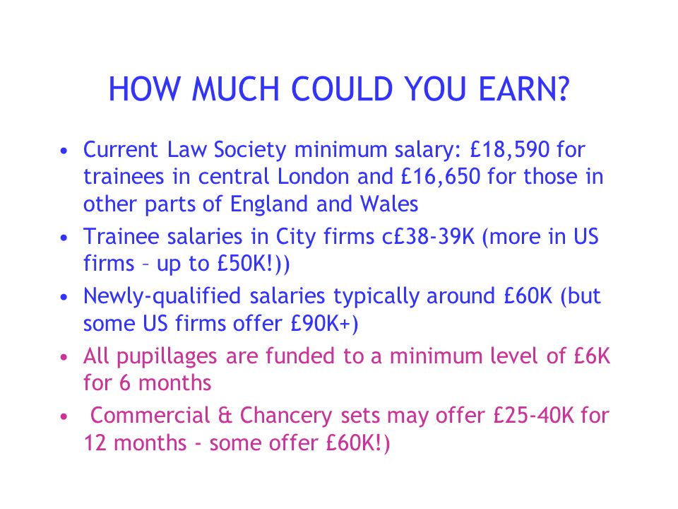 HOW MUCH COULD YOU EARN.