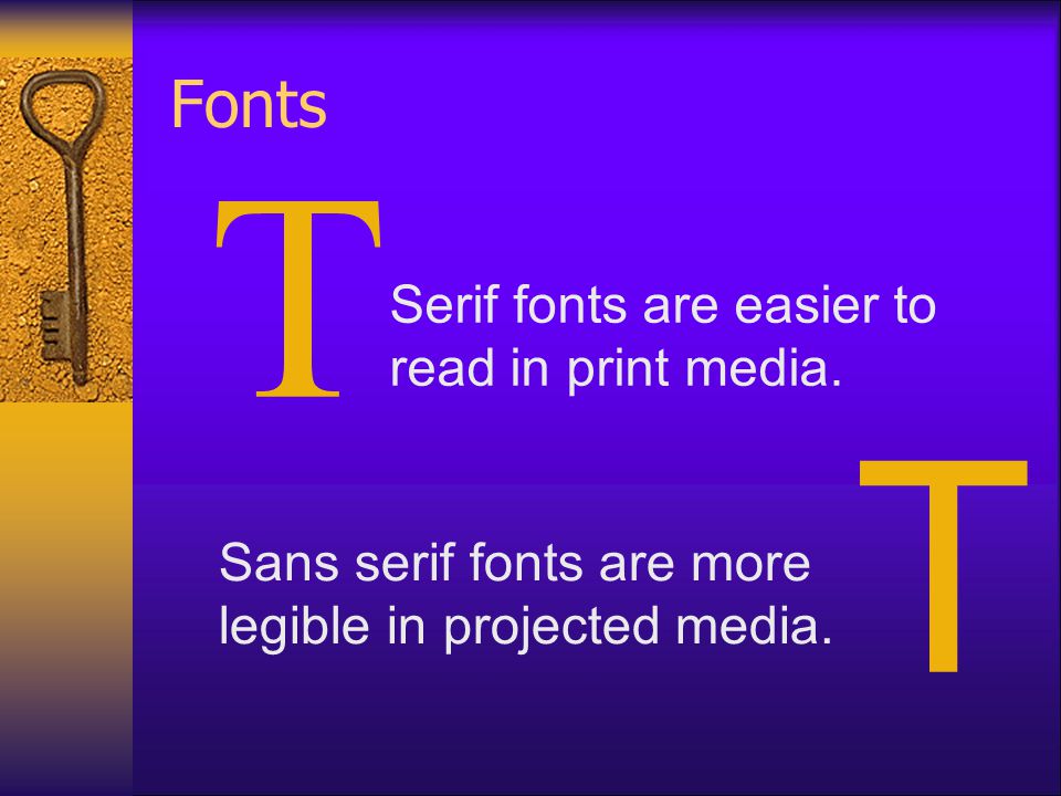 Serif Font Sans Serif Font