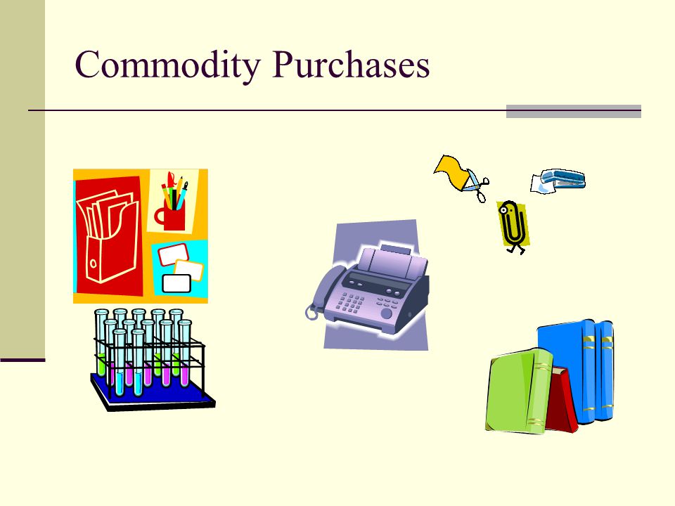 Commodity Purchases