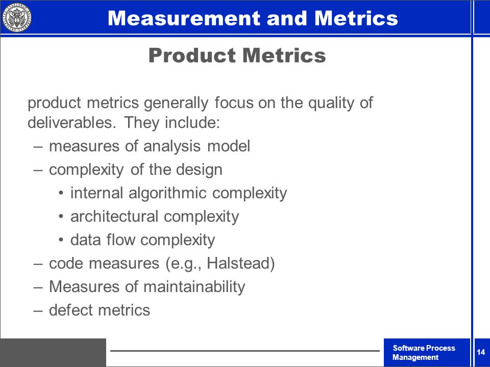 Software Program Management Metrics
