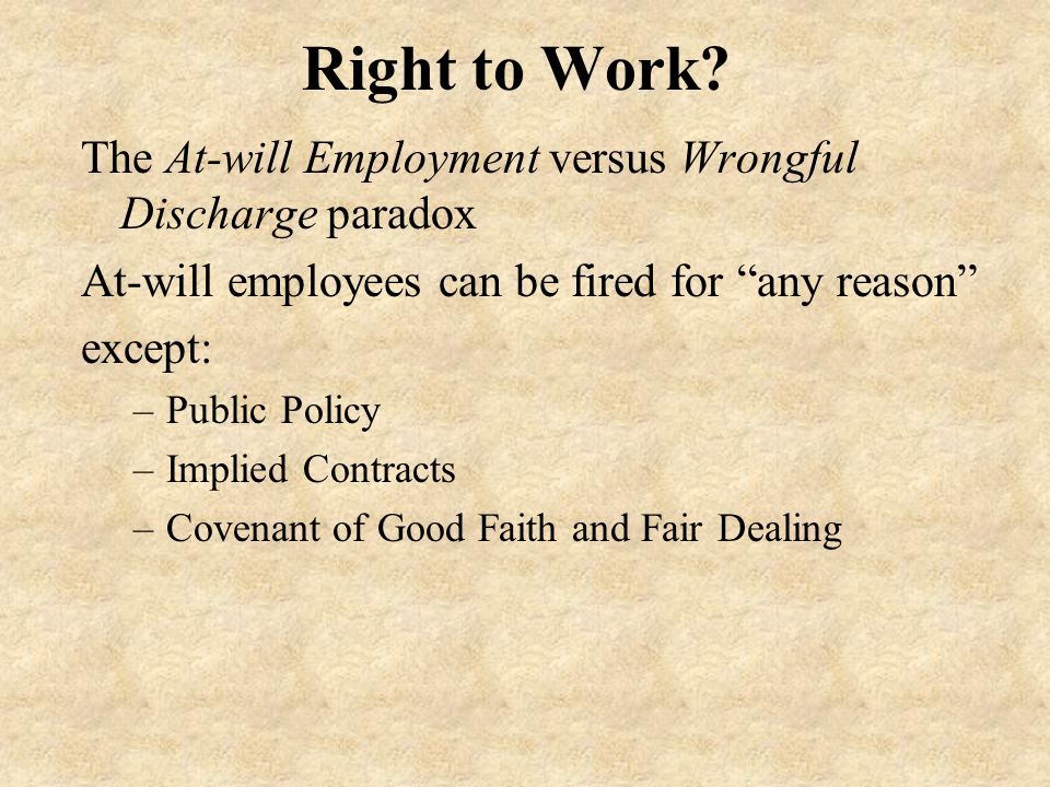 Right to Work.