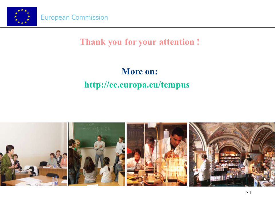 31 Thank you for your attention ! More on:   European Commission