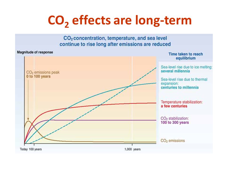 CO 2 effects are long-term