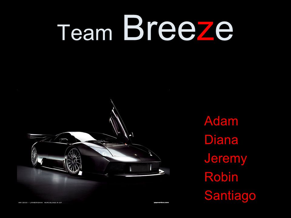 Team Breeze Adam Diana Jeremy Robin Santiago