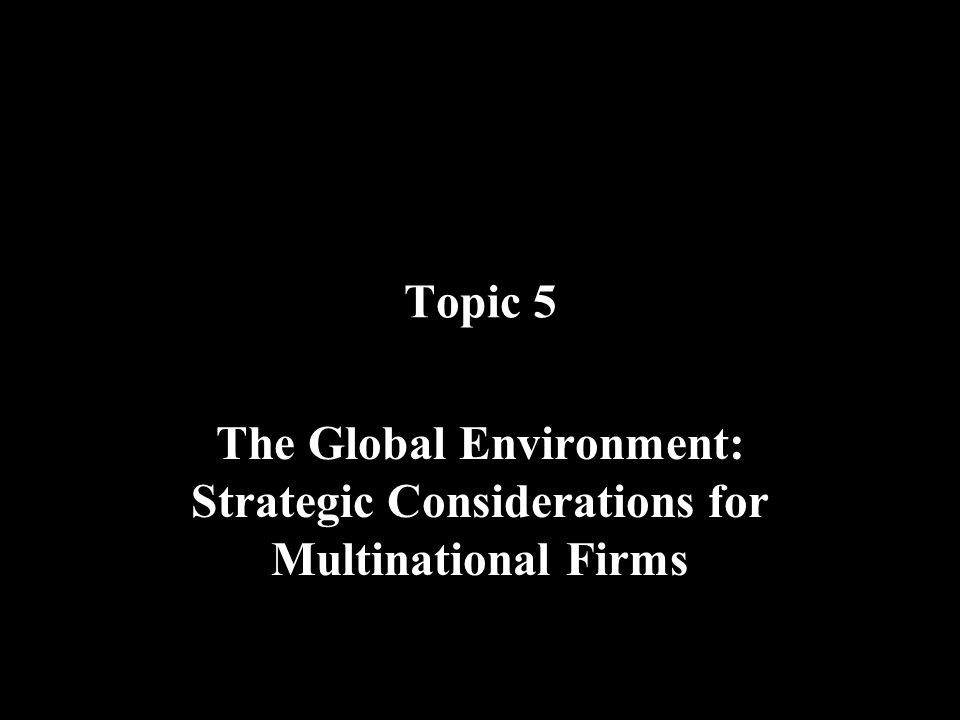 Topic Presentation Environmental Protection