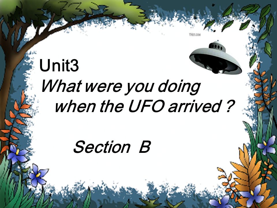 Unit3 What were you doing when the UFO arrived ？ Section B