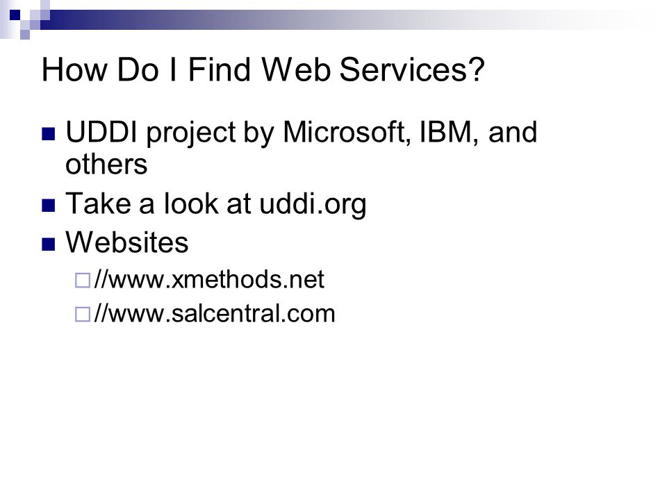 How Do I Find Web Services.
