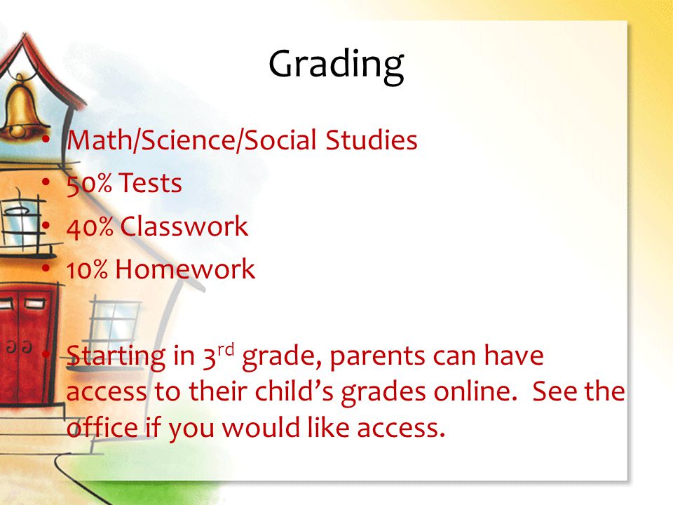 How can parents access their child's school grades?