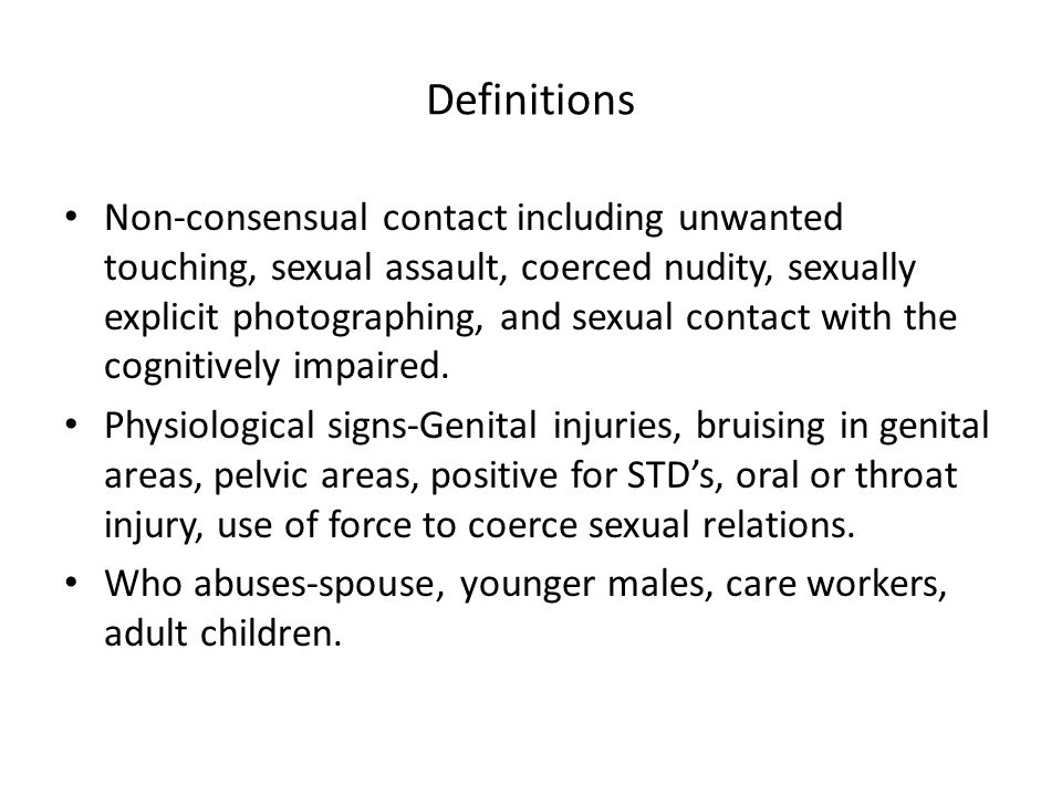 Unwanted Sexual Contact Definition Unwanted Animal Contact Definition