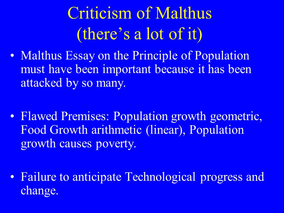 Essay On Growth Of Population