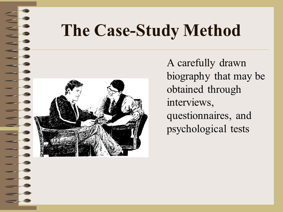 What is case study method in psychology