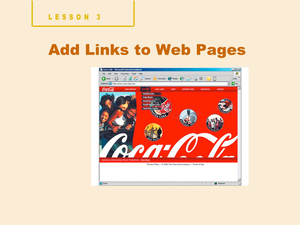Add Links to Web Pages