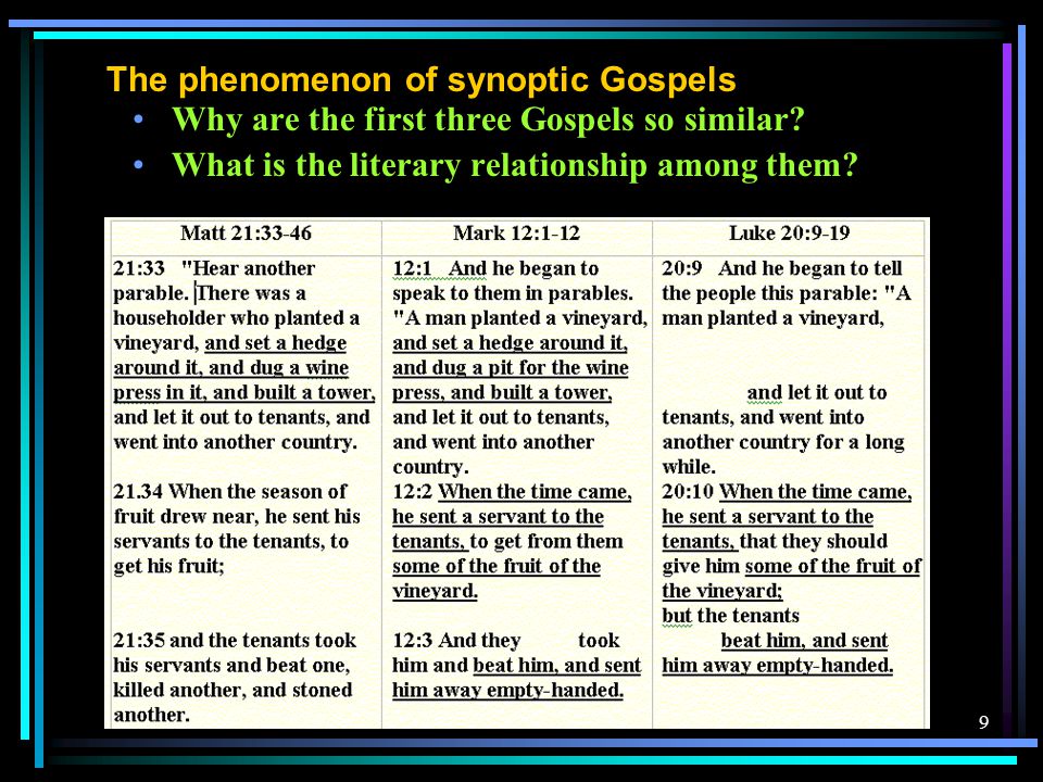 BibleNT8 What is a gospel. Not a biography.