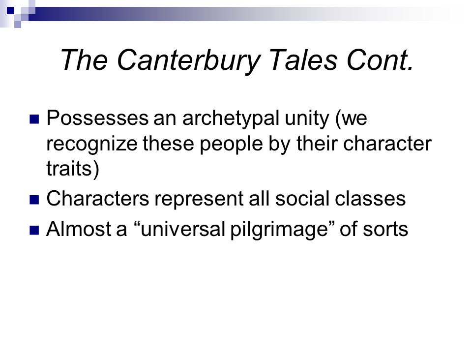 Essays over the canterbury tales